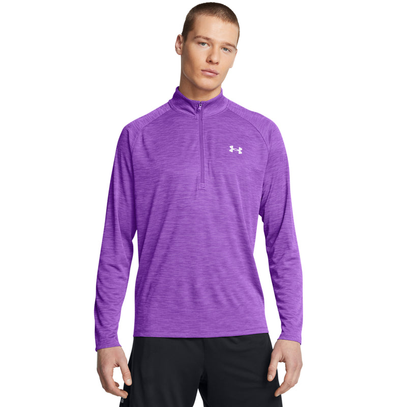 Men's Under Armour Tech Textured 1/2 Zip - 525LAVIS