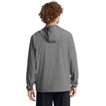 Men's Under Armour Vibe Woven Windbreaker Jacket - 025 - CASTLEROCK GREY