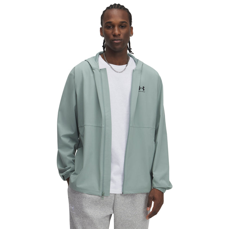 Men's Under Armour Vibe Woven Windbreaker Jacket - 348GREEN