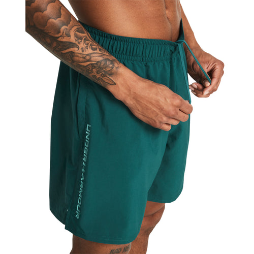 Men's Under Armour Woven Wordmark Short - 449 - HYDRO TEAL