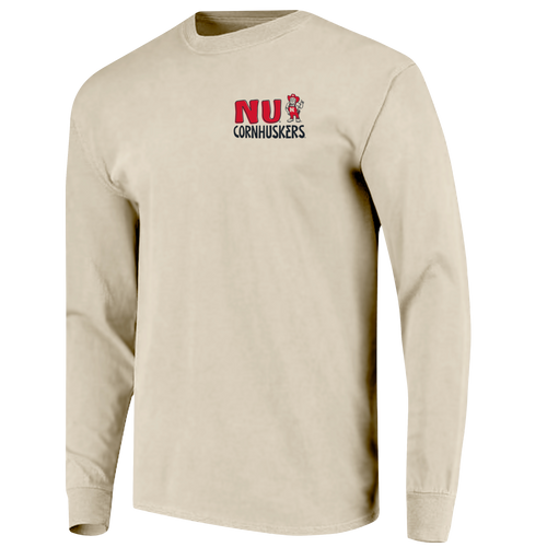 Men's/Women's Nebraska Huskers Elements Stacked Longsleeve - IVORY