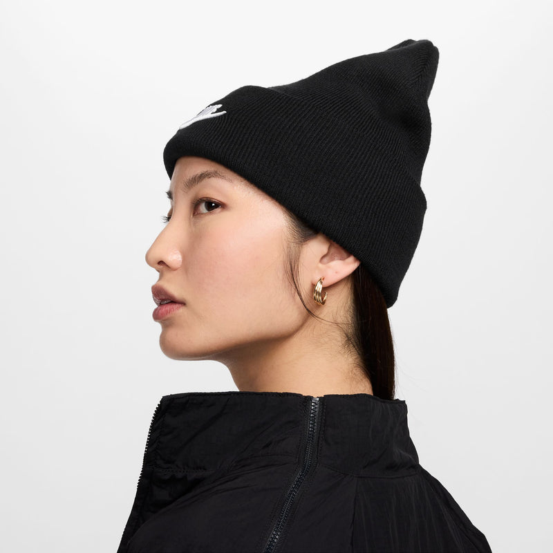 Men's/Women's Nike Peak Futura Beanie - 010 - BLACK