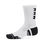 Men's/Women's Under Armour Performance Tech Crew Socks 3-Pack - 101 - WHITE