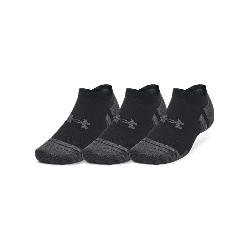 Men's/Women's Under Armour Performance Tech No Show Socks 3-Pack - 001 - BLACK