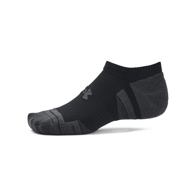 Men's/Women's Under Armour Performance Tech No Show Socks 3-Pack - 001 - BLACK