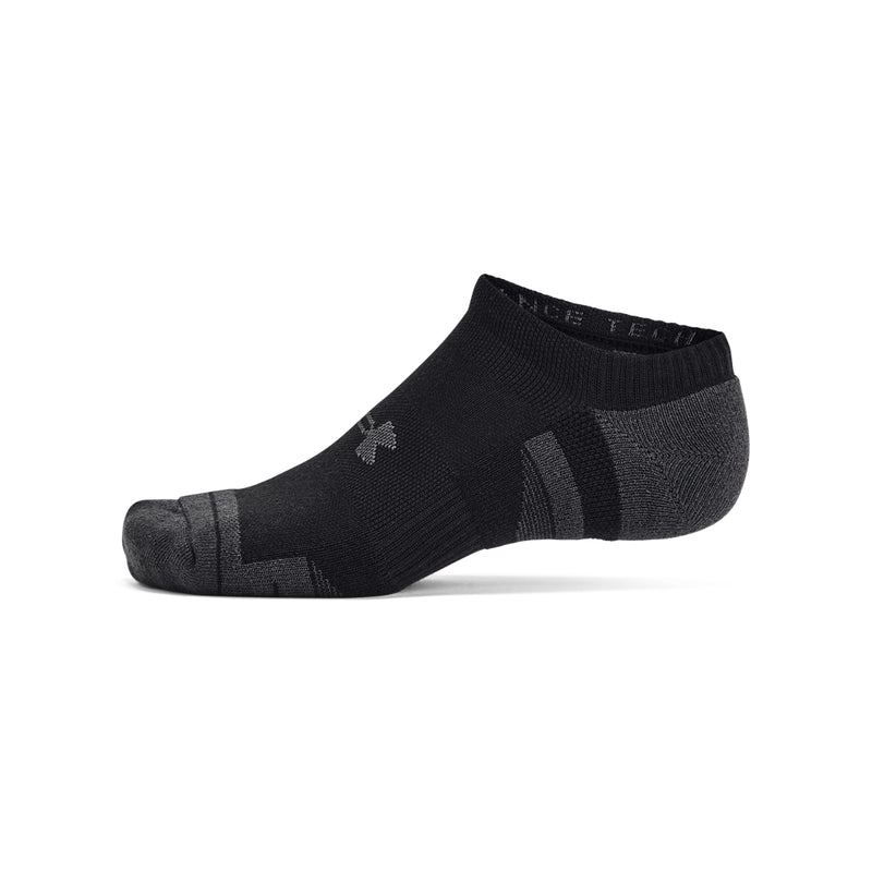 Men's/Women's Under Armour Performance Tech No Show Socks 6-Pack - BLACK