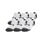 Men's/Women's Under Armour Performance Tech No Show Socks 6-Pack - 101 - WHITE