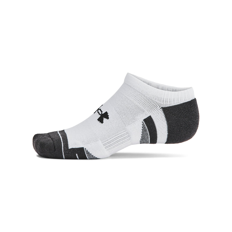 Men's/Women's Under Armour Performance Tech No Show Socks 6-Pack - 101 - WHITE