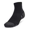 Men's/Women's Under Armour Performance Tech Quarter Sock 6-Pack - BLACK