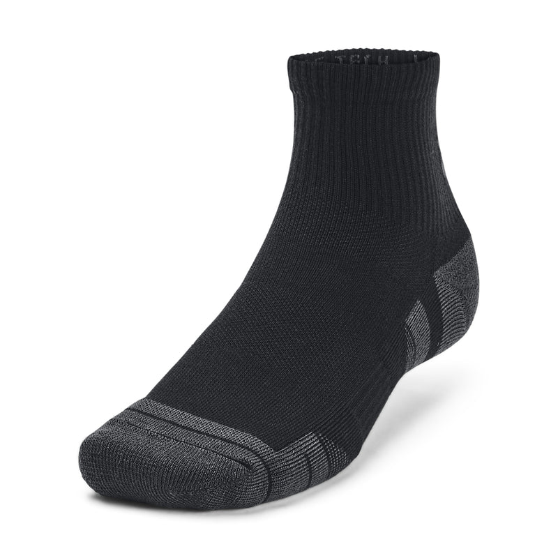 Men's/Women's Under Armour Performance Tech Quarter Socks 3-Pack - 001 - BLACK