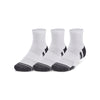 Men's/Women's Under Armour Performance Tech Quarter Socks 3-Pack - 100 - WHITE