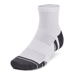 Men's/Women's Under Armour Performance Tech Quarter Socks 3-Pack - 100 - WHITE