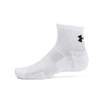 Men's/Women's Under Armour Tech Cotton Quarter Socks 6-Pack - 100 - WHITE