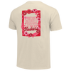 Women's Nebraska Huskers Floral Frame Comfort Color T-Shirt