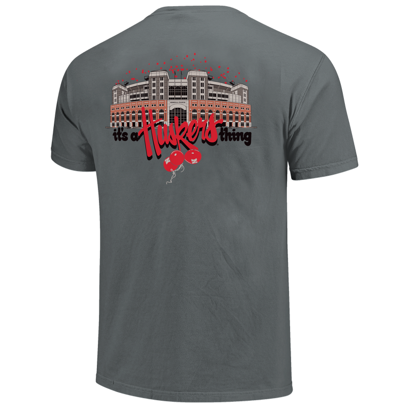 Men's Nebraska Huskers Stadium Balloons T-Shirt