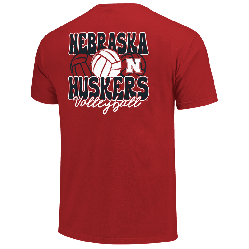 Men's/Women's Nebraska Huskers Volleyball Stack T-Shirt