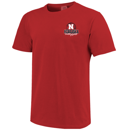 Men's/Women's Nebraska Huskers Volleyball Stack T-Shirt