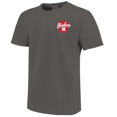 Men's/Women's Nebraska Huskers Painted Volleyball T-Shirt