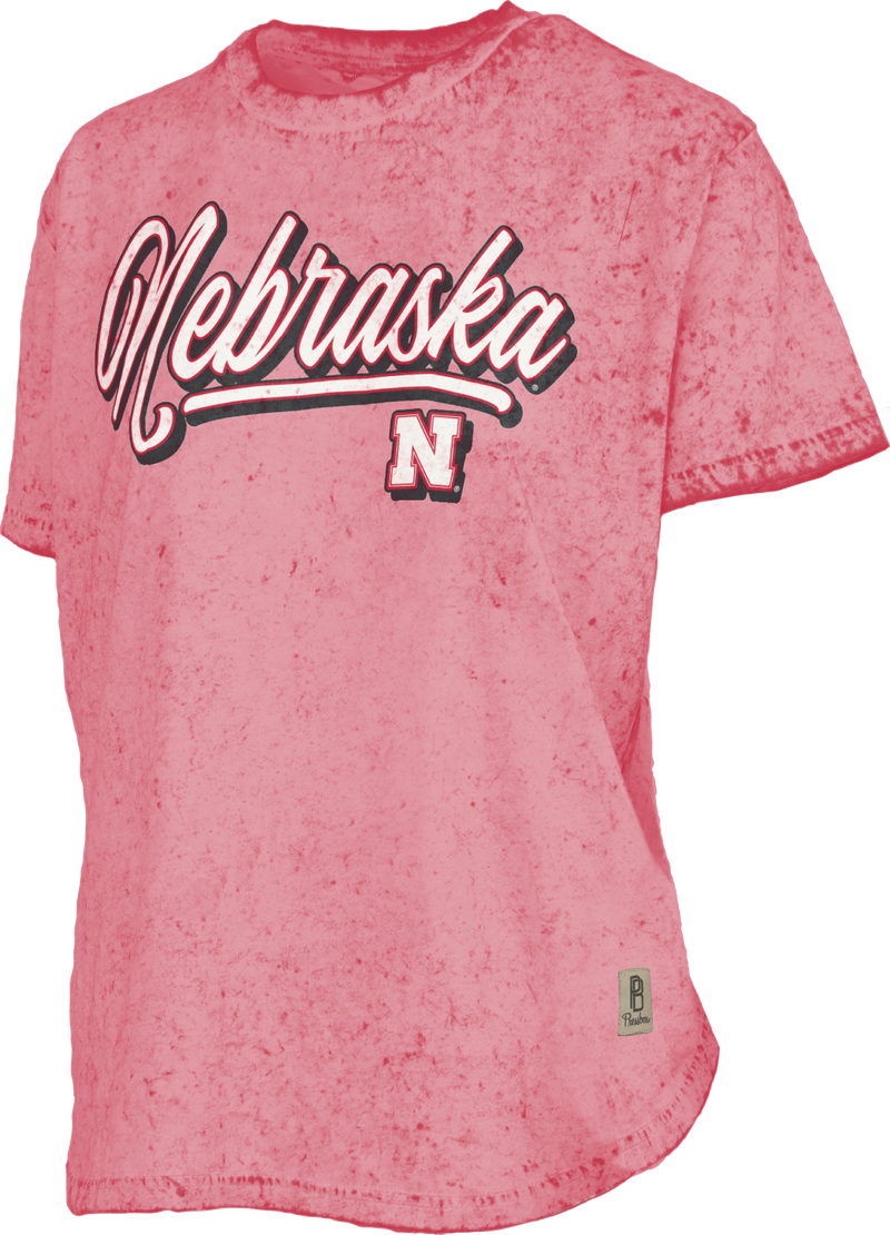 Women's Nebraska Huskers Harlow Sun Washed T-Shirt