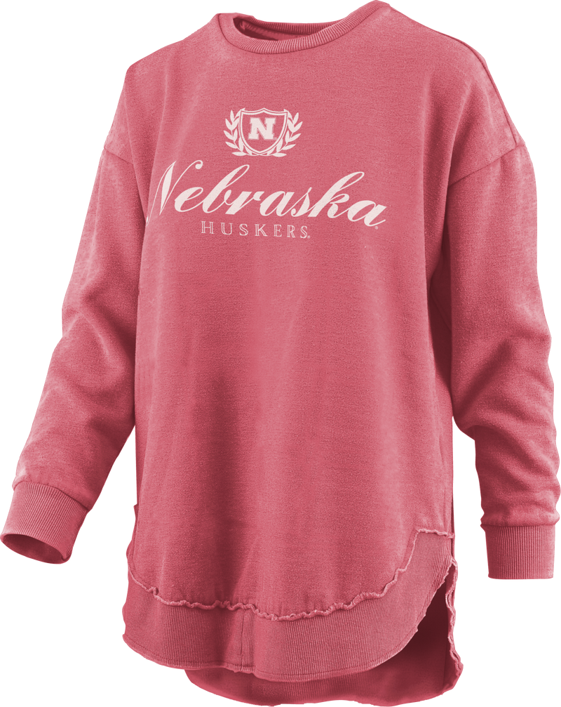 Women's Nebraska Huskers Augusta Poncho Crew