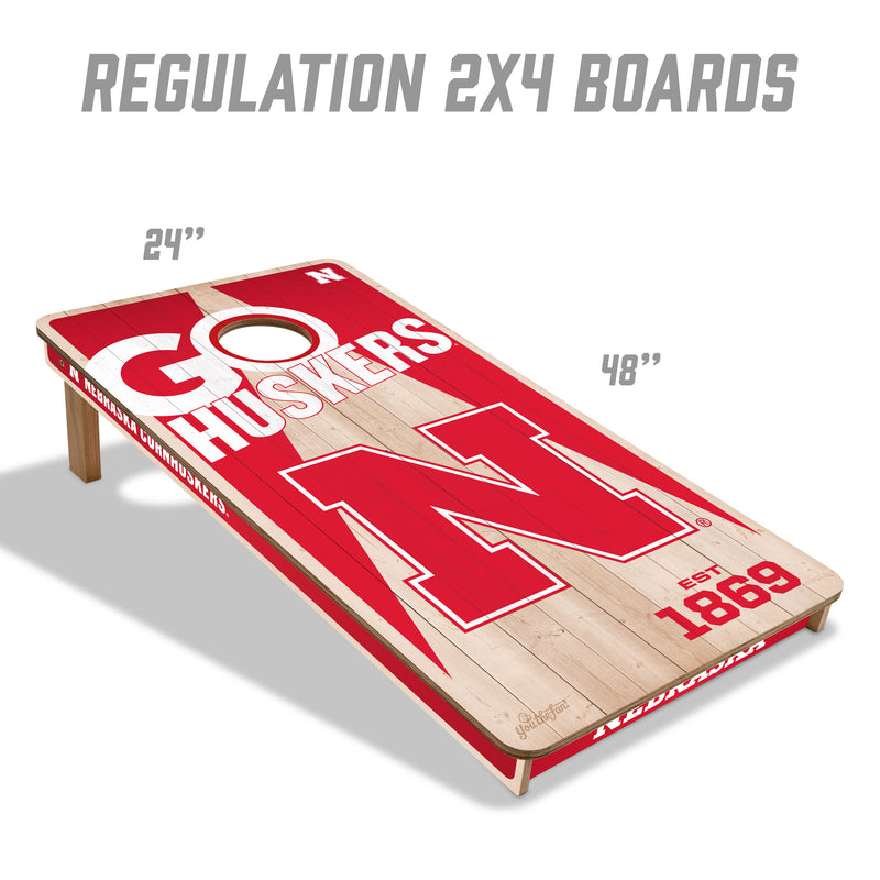 Nebraska Huskers 2x4 Cornhole Set - NEBRASKA