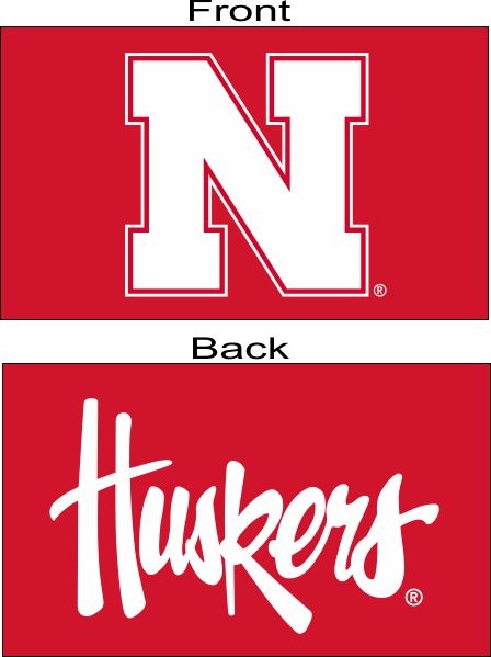 Nebraska Huskers 3'x5' 2-Sided Flag - HUSKER