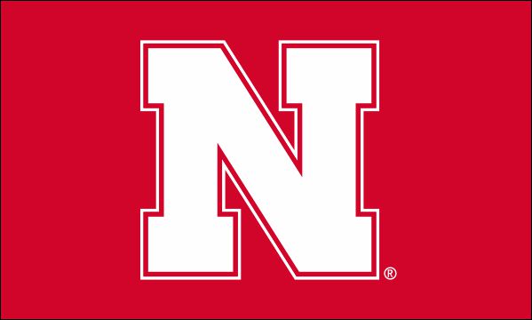 Nebraska Huskers 3'x5' Red with White N Flag - NEBRASKA