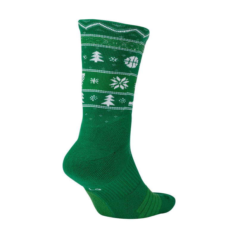 Nike Elite Christmas Crew Socks - 312 GRN