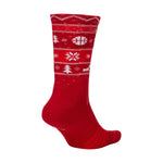 Nike Elite Christmas Crew Socks - 687 - RED