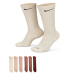 Men's/Women's Nike Everyday Cushion Crew Sock 6-Pack - 904 NTRL