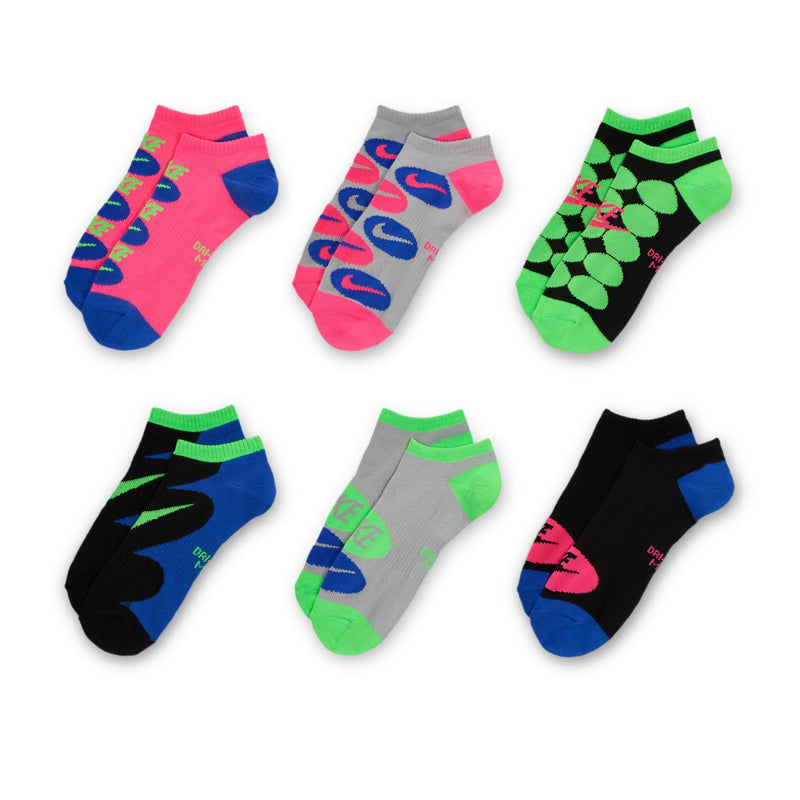 Nike Everyday No-Show Socks 6-Pack - 905 - BLACK