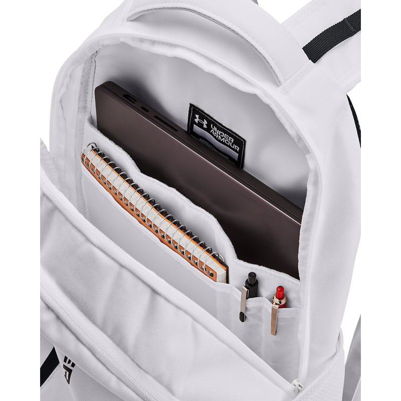 Under Armour Hustle 6.0 Backpack - 100 - WHITE