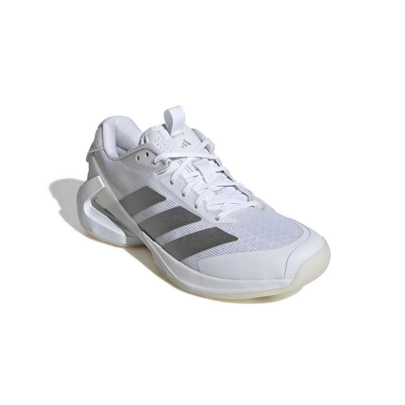 Women's Adidas Adizero Ubersonic 5 Tennis Shoes - WHITE/SILVER