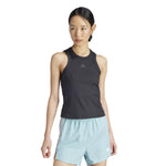 Women's Adidas All Gym Rib 3-Stripes Tank Top - BLACK