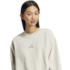 Women's Adidas All SZN Fleece Sweatshirt - ALUMINUM