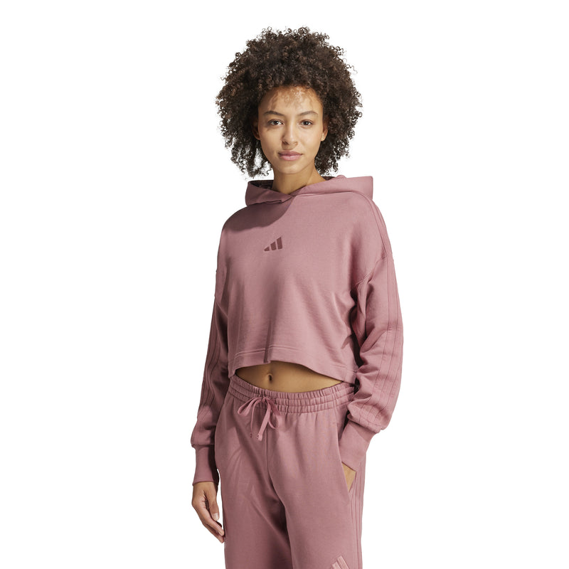 Women's Adidas All SZN French Terry 3-Stripes Hoodie - PRECRIMS