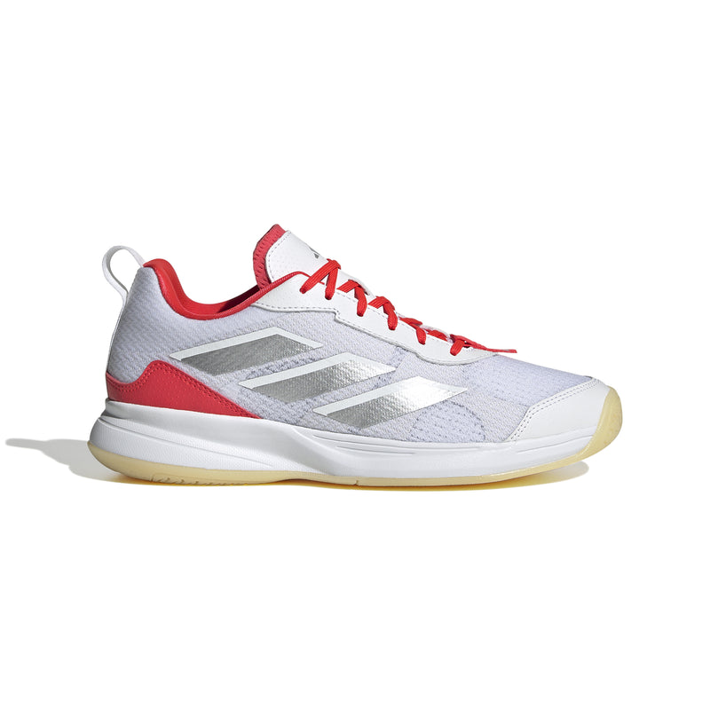 Women's Adidas Avaflash Low Tennis Shoe - WHITE/RED