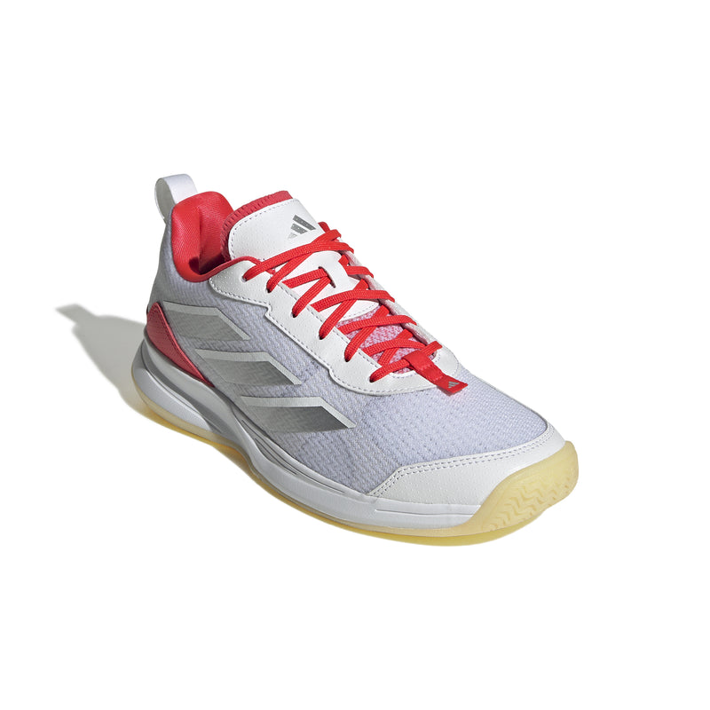 Women's Adidas Avaflash Low Tennis Shoe - WHITE/RED