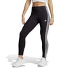 Women's Adidas Essentials 3-Stripes High-Waisted Leggings - BLACK