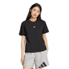 Women's Adidas Essentials Small Logo Cotton T-Shirt - BLACK