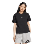 Women's Adidas Essentials Small Logo Cotton T-Shirt - BLACK