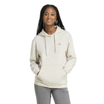 Women's Adidas Essentials Small Logo Feel Cozy Hoodie - ALUMINUM