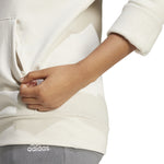 Women's Adidas Essentials Small Logo Feel Cozy Hoodie - ALUMINUM