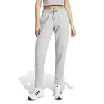 Women's Adidas Essentials Small Logo Feel Cozy Open Hem Pant - MGREY