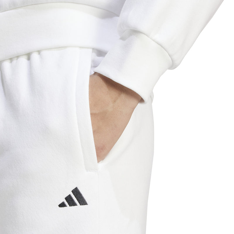 Women's Adidas Essentials Small Logo Feel Cozy Open Hem Pant - WHITE