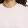 Women's Adidas Essentials Small Logo Feel Cozy Sweatshirt - SANDPINK