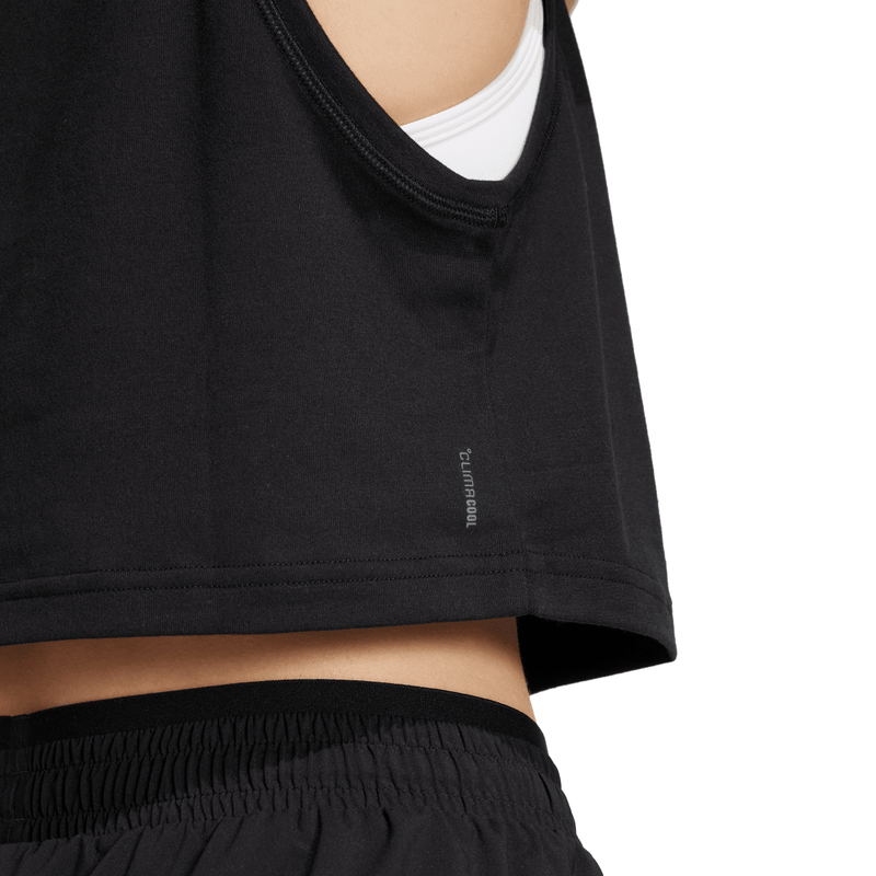 Women's Adidas Train Essentials Boxy Workout Tank Top - BLACK