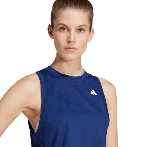 Women's Adidas Train Essentials Boxy Workout Tank Top - DKBLUE