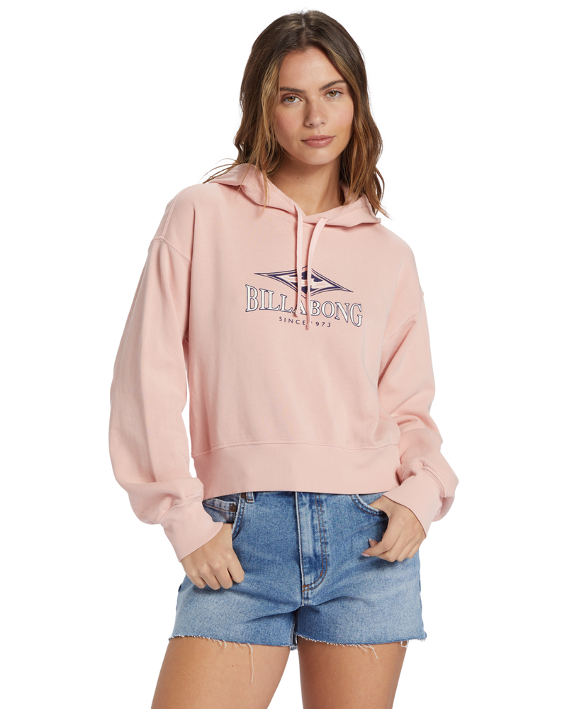 Women's Billabong All Time Crop Fleece Hoodie - MFNOPEAC