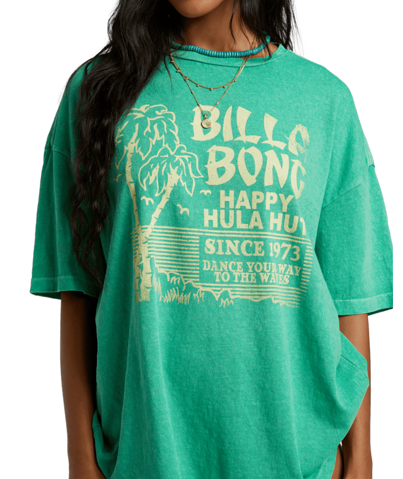 Women's Billabong Hula Hut T-Shirt - GMC0-GRN